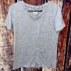 PINK Victoria’s Secret Short Sleeve V-Neck Tee
